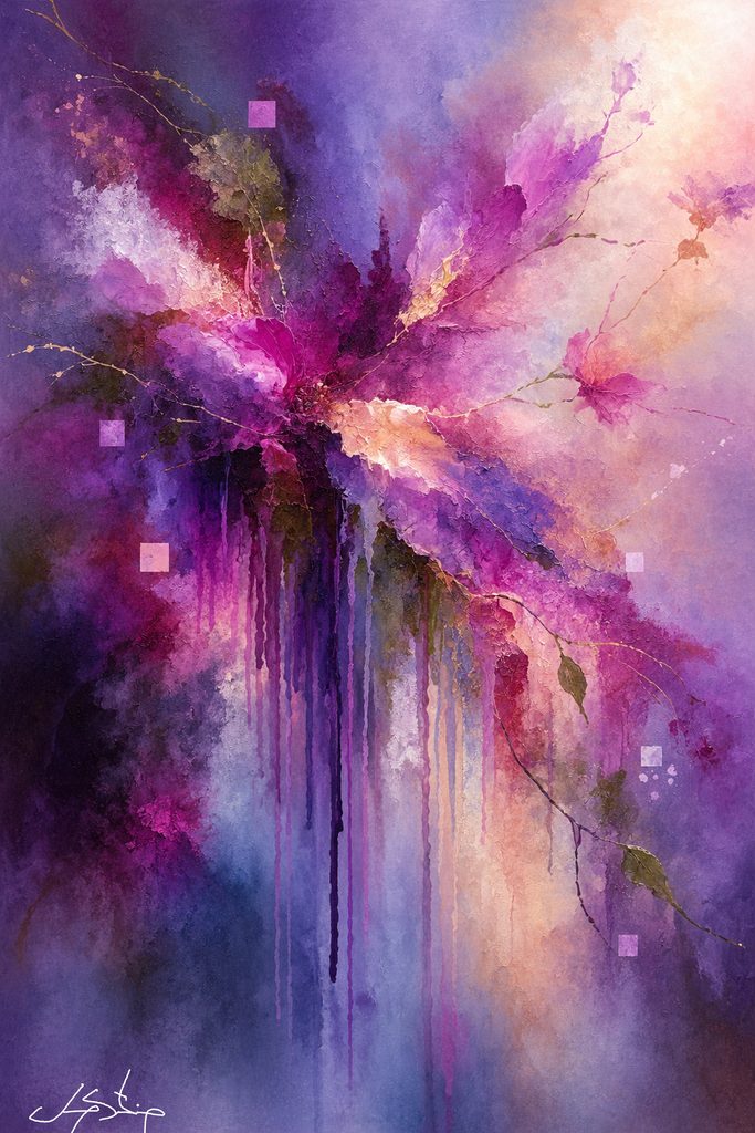 purple magenta abstract art
