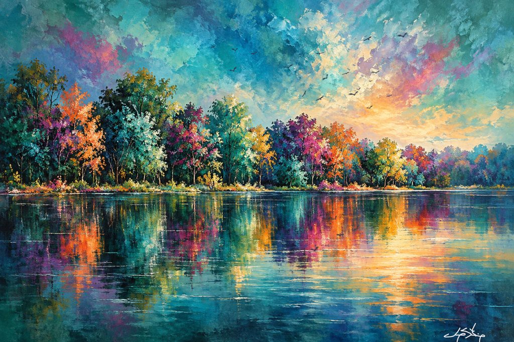 vibrant fine art landscape