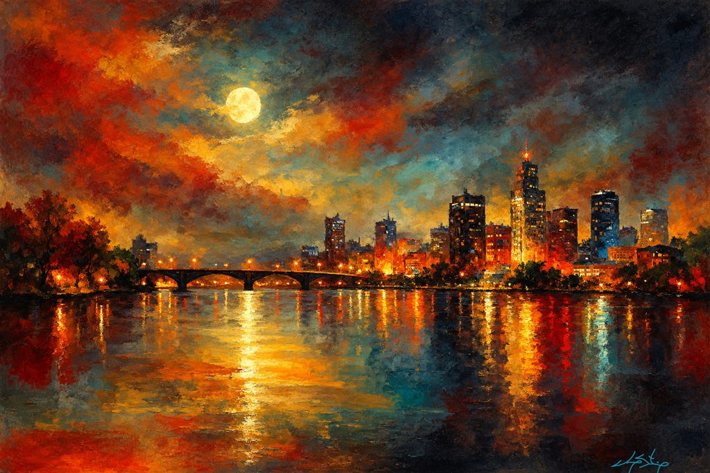 cityscape art print