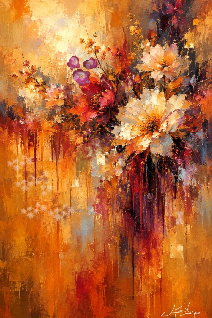 Contemporary Abstract Floral Art