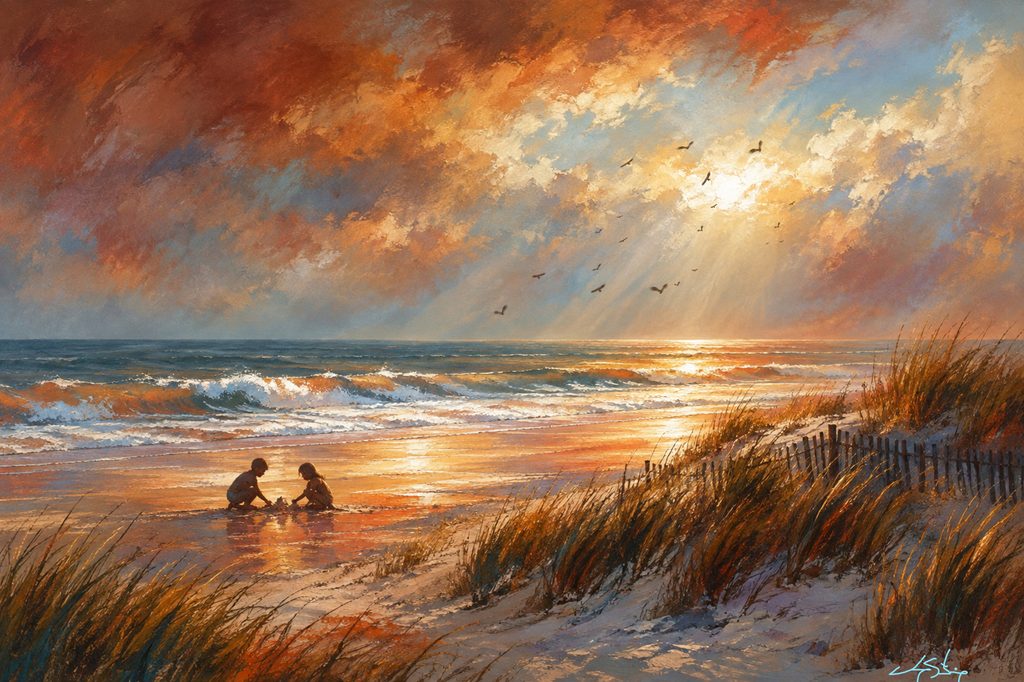 Golden Shoreline Whispers